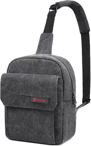 حقيبة كاميرا Tullio Crossbody للمصور الفوتوغرافي من القماش حقيبة حبال محفظة مقاومة للماء Dslr حقيبة متوافقة مع نيكون سوني للرجال والنساء in Kuwait