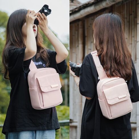 TULLIO Camera Bag Small Sling Crossbody Chest Pack for DSLR Mirrorless in Kuwait