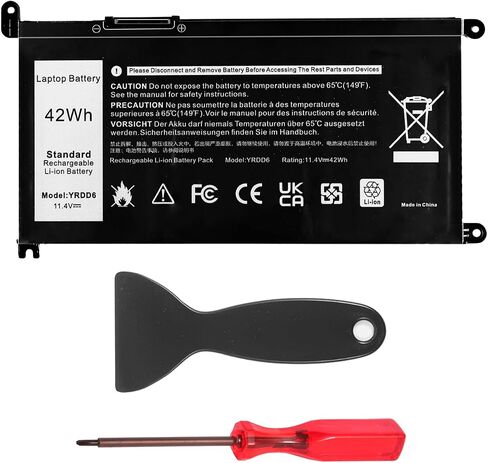 DXGH8 7.6V 52Wh Laptop Battery: Replacement for Dell XPS 13 9370 9380 7390 Inspiron 13 7000 7391 2-in-1 5390 5391 XPS13 9305 XPS13-9370 Notebook Li-ion Battery G8VCF in Saudi Arabia