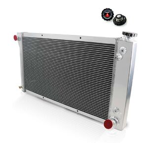 3 Row Aluminum Radiator Compatible with Chevy K5 Blazer C10 C20 C30 1969-1972 1970 1971 5.0L 5.7L V8 350 307 Performance Engine Cooling