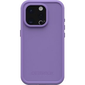 OtterBox iPhone 15 Pro (Only) FRĒ Series Waterproof Case with MagSafe (Designed by LifeProof) - BLACK, waterproof, 60% recycled plastic, sleek and stylish