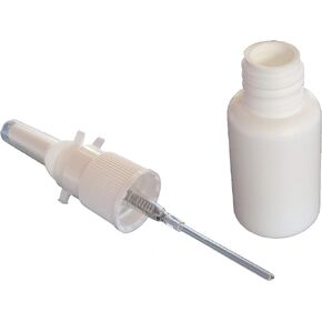 10-Pack 20ml Nasal Spray Bottle Mister - Empty Refillable White Plastic HDPE Spray Bottles - Reusable Nasal Sprayer for Nasal Medications