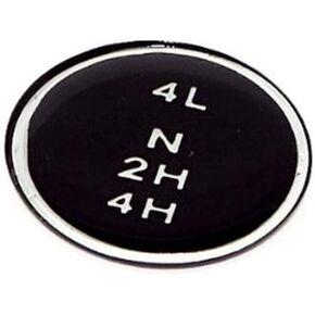 Omix-Ada | 18607.04 | Transfer Case Shift Knob Pattern Insert | OE Reference: 3241430 | Fits 1980-1986 Jeep CJ with Dana 300