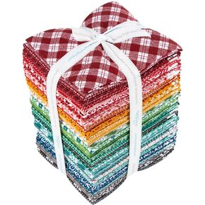 Lori Holt Bee Plaids 42 Fat Quarters Riley Blake Designs FQ-12020-42, Assorted