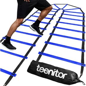 Teenitor Agility Ladder Agility Training Ladder Speed Ladder Speed Training Equipment for Soccer, Football Agility Training Equipment with Carrying Bag
