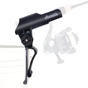 Aventik Bucket Rod Holder for Spinning Fishing Ice Fishing, Adjustable Angle in Vertical Direction, Durable in Extremely Cold Weather, Free Your Hands, Improve Your Efficiency, Also a Rod Storage Rack