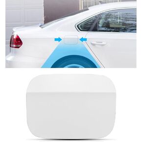 Fuel Gas Tank Door Cover Fuel Filler Door Cap Fit for VW Volkswagen Passat 2012 2013 2014 2015 2016 2017 2018, Replace 561809857 Black