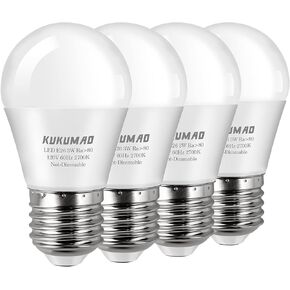 LED Bulb 3W 25 Watt Equivalent, Night Stand Bulb Table Lamp Bulb A15 Light Bulbs Soft White 2700K LED Energy Saving E26 Screw Base for Home Light Bulb 4 Pack