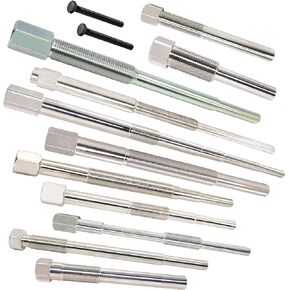 Hardened Primary & Secondary Clutch Puller Tool kit. Contains 12 Different Models And Sizes of Clutch Puller Tools. Suitable for Golf Carts, Kawasaki, Arctic Cat,Can-Am, Polaris Motorcycle