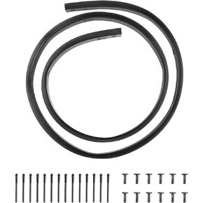 JDMON Replacement for Front Fascia Bumper Hood Seal Dodge Challenger 2008-2019 with Rivets Replace 68051392AA 68051392AB Black