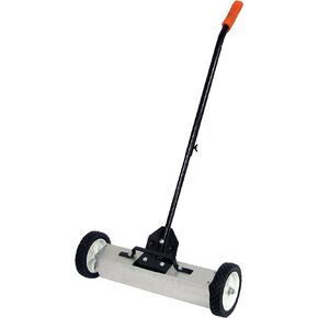 Master Magnetics Magnetic Floor Sweeper with Release - 18" Sweeping Width, Adjustable Sweeping Height, Adjustable Handle, 07543