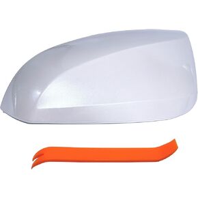 Left Driver Side Mirror Cover Cap Compatible with Toyota Rav4 2019-2024 Pearl White