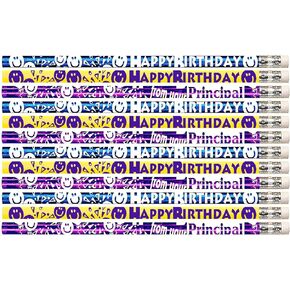 Express Pencils D1444 Happy Birthday From Your Principal - 36 Qty Package - Birthday Pencils