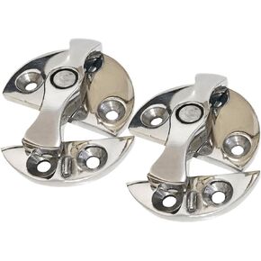 Stainless Steel 316 Boat Door Cabinet Hatch,45mm/1.77"Round Turn Button Twist Catch Latch Marine Hardware Accessories
