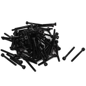 uxcell M3 x 40mm 12.9 Alloy Steel Hex Socket Head Cap Screws Bolt Black 40PCS