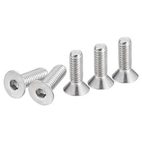 1/4-20 x 3/4" Flat Head Socket Cap Screws, 50 Pack 304 Stainless Steel Hex Socket Flat Head Screws, Full Thread, Countersunk Bolts