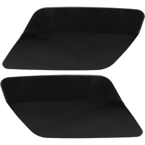 ACROPIX Front Bumper Headlight Washer Nozzle Cover Cap Fit for BMW 328i - Pack of 2 Black
