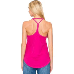 Women’s Sleeveless Tank Top – Strappy Y Back Soft Casual Yoga Active Athletic Workout Running Muscle T Shirts