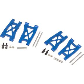 DKKY 4PCS Auminum Alloy Upgrade Parts Front&Rear Suspension Arm for 1/18 LaTrax Teton Desert Prerunner Replace #7630 (Blue)