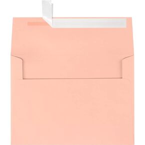 LUXPaper A7 Invitation Envelopes | Peel & Press | 5 1/4" x 7 1/4" | Blush Pink | 80lb. Text | 50 Qty
