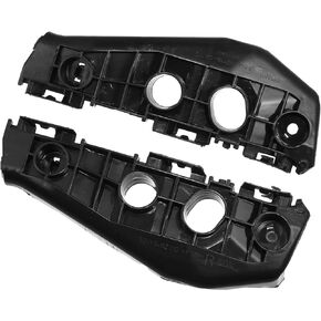 No.5211502130/5211602130 / Bumper Mounting Support Bracket for Toyota Corolla 2009-2011 / Left and Right Side Front Bumper Retainer Bracket / Durable Plastic / 1Pair Black
