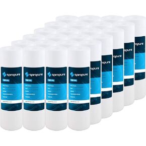 SpiroPure SP-P1-478 5x2.5 1 Micron Spun Melt-Blown Polypropylene Sediment Water Filter Cartridge SDC-25-0501 (Case of 24)
