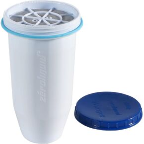 ZR-001 Replacement Water Filters for Pitchers and Dispensers, Most Advanced 6-Stage 0 TDS System (4 Pack)
