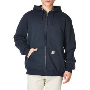 Carhartt Men's Rain Defender Rutland Thermal Lined Hooded Zip Front Sweatshirt