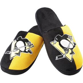 FOCO Pittsburgh Penguins NHL Mens Team Logo Staycation Slipper - M