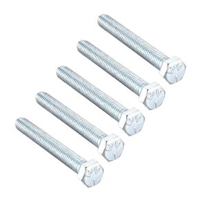 uxcell Hex Head Screw Bolts Carbon Steel 3/8"-16x3'' Fastener Grade 5 UNC Black 5pcs