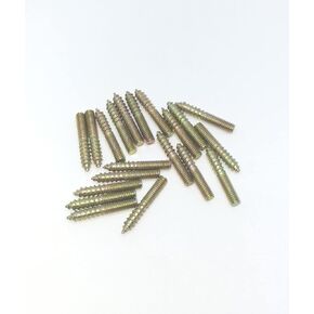 Hanger Bolt M5x40 Double Headed Bolt Self-Tapping Screw for Furniture 20Pcs