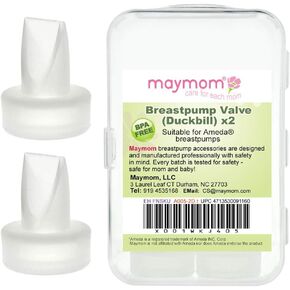 Maymom Pump Valve Compatible with Ameda MYA Joy, Purely Yours Pumps; 2 Count Duckbills to Replace Ameda Pump Valves; Retail Packaging Factory Sealed