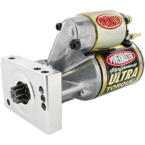 Starter, Ultra Torque, 4.4:1 Gear Reduction, Natural, 153/168 Tooth, Straight Bolt, Chevy V8, Each