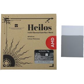 ورقة واجهة حرارية صلبة من Thermalright Heilos، ورقة شحم سيليكون موصلة للحرارة لوحدة المعالجة المركزية/وحدة معالجة الرسومات، التوصيل الحراري 8.5 وات/mk، عمر خدمة طويل، سطح المكتب/أجهزة الكمبيوتر المحمولة للأغراض العامة (لـ AMD)