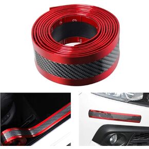Universal Carbon Fibre Car Door Entry Guards Protector, Flexible Self-Adhesive Car Door Sill Sticker for Car SUV Truck Door Entry Guards (Black, 5×250cm / 2×98.4"(W×L))