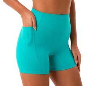 Women's Biker Shorts with Pockets, High Waist Workout Shorts for Women, Buttery Soft Athletic Shorts for Gym, Yoga