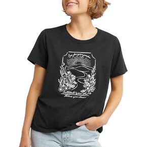 Hanes Womens Originals Graphic T-Shirt, Cotton Tees For Women, Available In Plus
