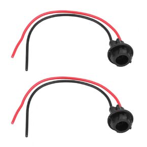 2Pcs Bulb Socket Holder, Car Plug-in Light Bulb Extension Socket Holder Connector Compatible with T10 W5W 168 194 Bulbs