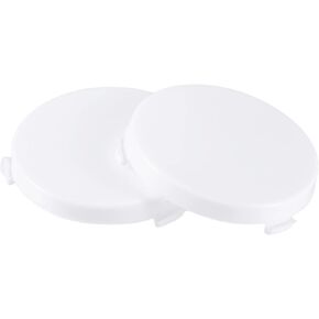 Car Dome Courtesy Sail Panel Light Lamp Lens Cover Car Interior Light Lens for Chevy Impala 1962-1967 Plastic White (Set of 2)
