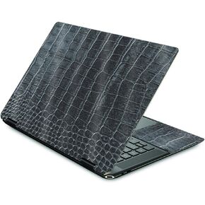 MightySkins Glossy Glitter Skin Compatible with HP Spectre X360 16" (2022) - Black Gator Skin | Protective, Durable High-Gloss Glitter Finish | Easy to Apply and Change Styles | Made in The USA