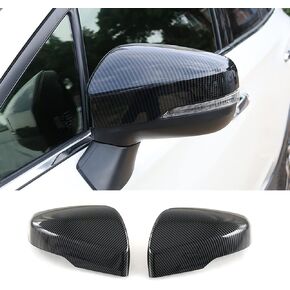 اكسسوارات السيارات صالح لسوبارو Crosstrek 2022 2021 2020 2019 2018 غطاء مرآة الباب الجانبي غطاء الكسوة (نمط ألياف الكربون) ABS 2 قطعة