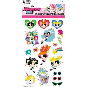 Power Puff Girls - Standard 4 Sheet Stickers Standard Stickers - 4 Sheet