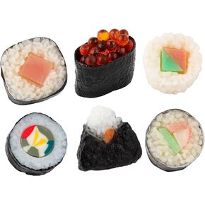 Framendino, 6 Pack Artificial Susi Fake Susi Simulated Onigiri Realistic Food Model Lifelike Food Props for Display Photography Props