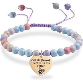 Melix Home Taylor Quotes Merch Natural Stone Bracelet Gifts For Fans Girls Teen Daughter Women Cute Bracelets