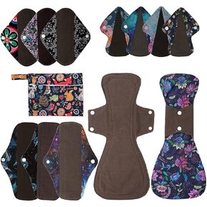 13pcs Set 1pc Mini Wet Bag + 12pcs Cloth Mama Cloth/Menstrual Pads/Reusable Sanitary Pads
