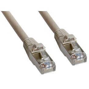 كابل تصحيح Amphenol MP-54RJ45DNNE-007 Cat5e FTP، مزدوج الحماية، RJ45، 350 ميجاهرتز، 7 بوصات، بيج