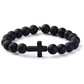 Elevated Faith Classic Black Cross Bracelet