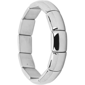 ZJchao Terahertz Bracelet Rectangle Beads Elastic Bracelet Women Men Bracelet Gift Healing Stone, Terahertz bracelet for women and men, with elastic energy and powerful Rectangle beads
