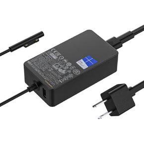 شاحن Surface Pro 3 بقدرة 36 ​​وات 12 فولت 2.58 أمبير متوافق مع Microsoft Surface Pro 5/4 i5 i7 Surface Go 1/2/3/4 Surface Book Model 1625 شاحن محول إمداد الطاقة للكمبيوتر المحمول in Kuwait