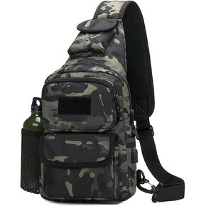 BAIGIO Tactical Chest Sling Bag Crossbody Pack One Strap Shoulder Backpack